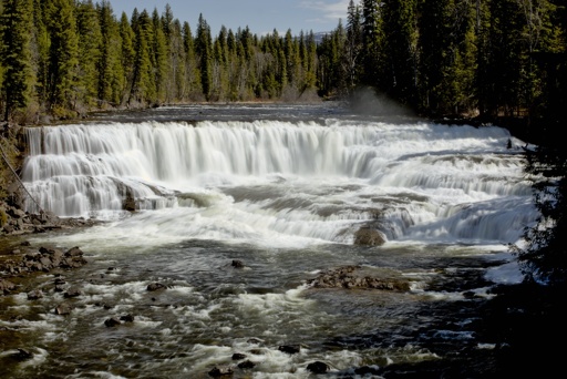 At approximately 300 feet wide, Dawsons falls is often compared to a smaller Niagara falls.