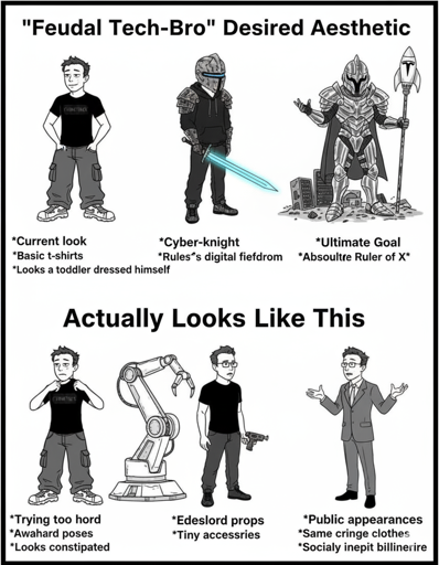 feudal tech-bro aesthetic