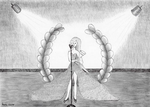 Ink drawing made by visual artist Kera Damo from The Hague as part of Inktober