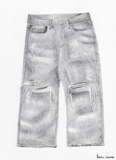 Ink drawing made by visual artist Kera Damo from The Hague as part of Inktober